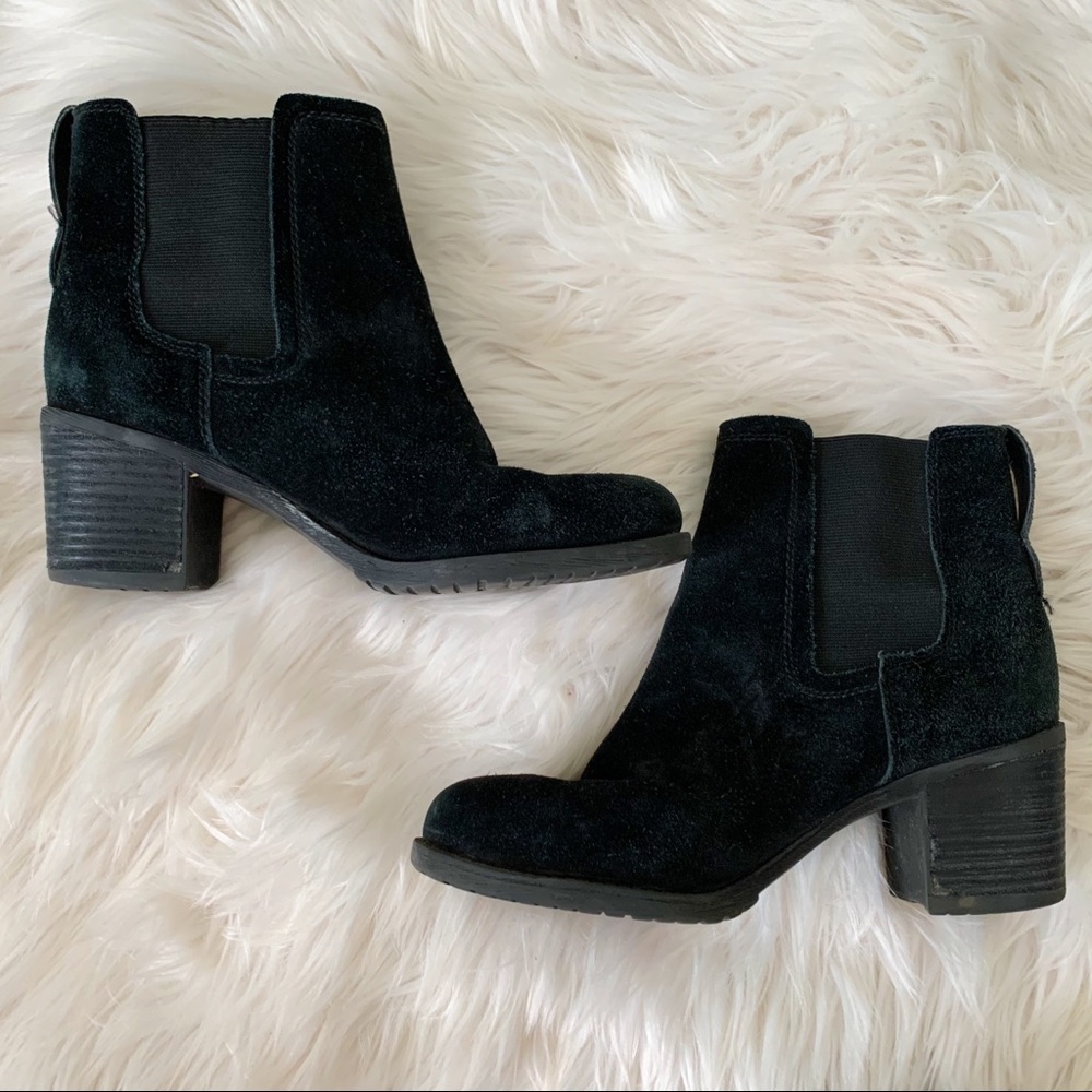 Sam Edelman Black Suede Chelsea Boot
